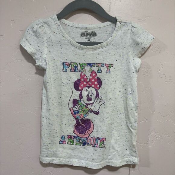 Disney Minnie Mouse Pretty Awesome 4T Shirt - Picture 1 of 5